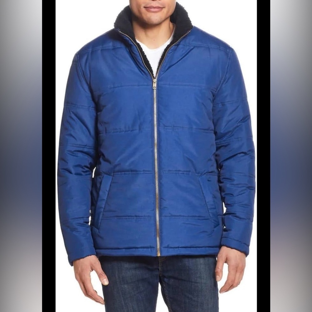 Weatherproof Men's Navy Puffer Jacket
